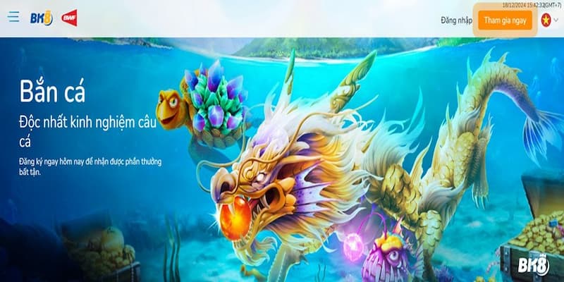 Người chơi có thể hòa mình vào sảnh bắn cá chinh phục đại dương