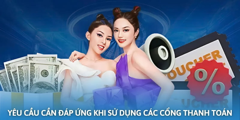Một vài yêu cầu quan trọng khi sử dụng các cổng thanh toán tại BK8