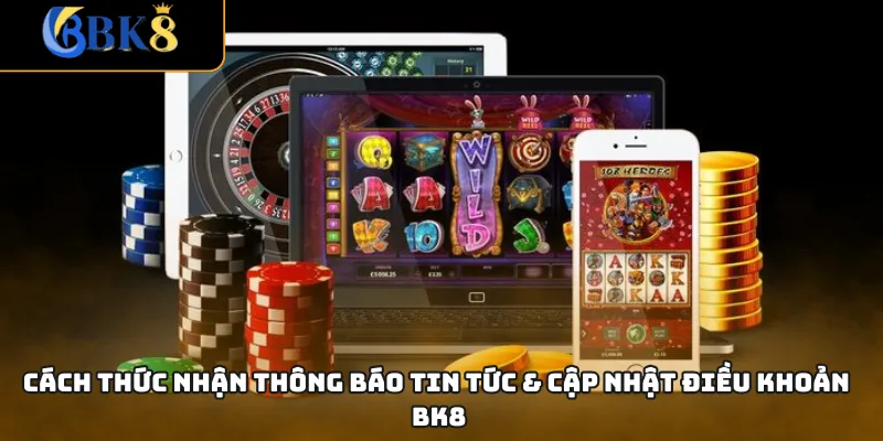 Cách thức nhận thông báo tin tức & cập nhật điều khoản BK8